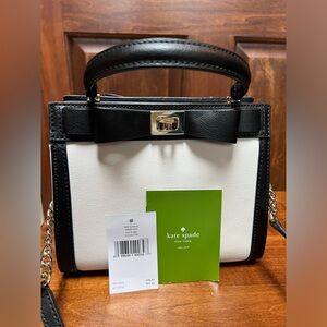 NWT Kate Spade Purse Cement White/Black
